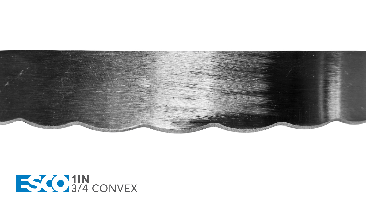 ESCO Foam Cutting Blades - 1IN - 3/4 Convex