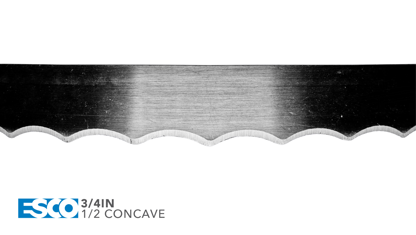 ESCO Foam Cutting Blades - 3/4IN - 1/2 Concave